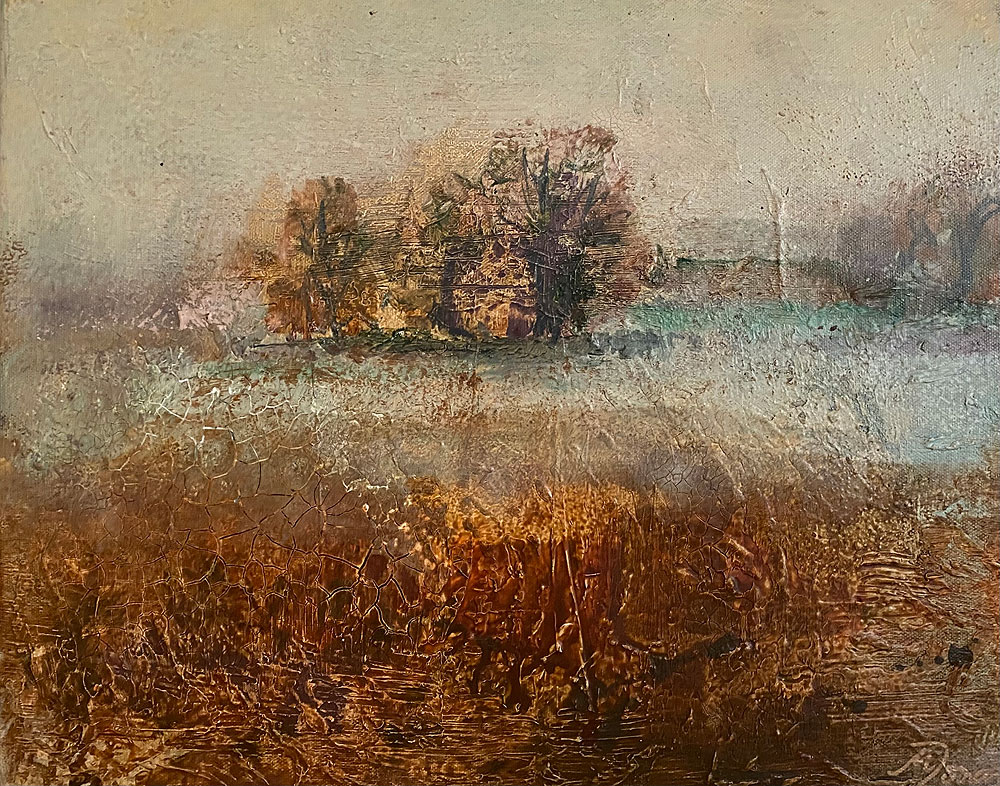 Serie „Vor dem Verschwinden“ (Bäume in Nebellandschaft)